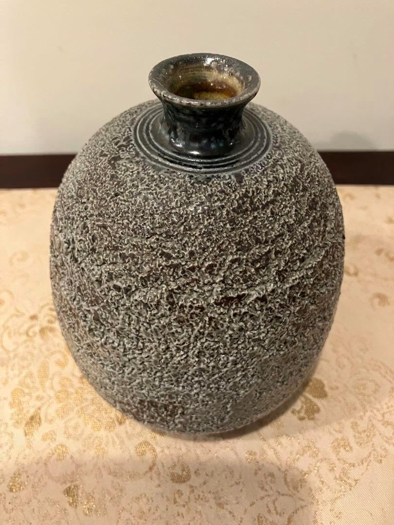 津軽びいどろ 花瓶 天開 日本製 化粧箱入 銀彩花器 陸奥湾 津軽