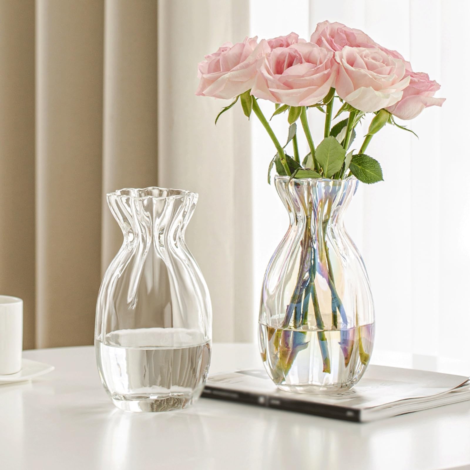 Jarrón de cerámica Jarrón Decorativo Moderno for Plantas, jarrones de Belleza versátiles for decoración Florero