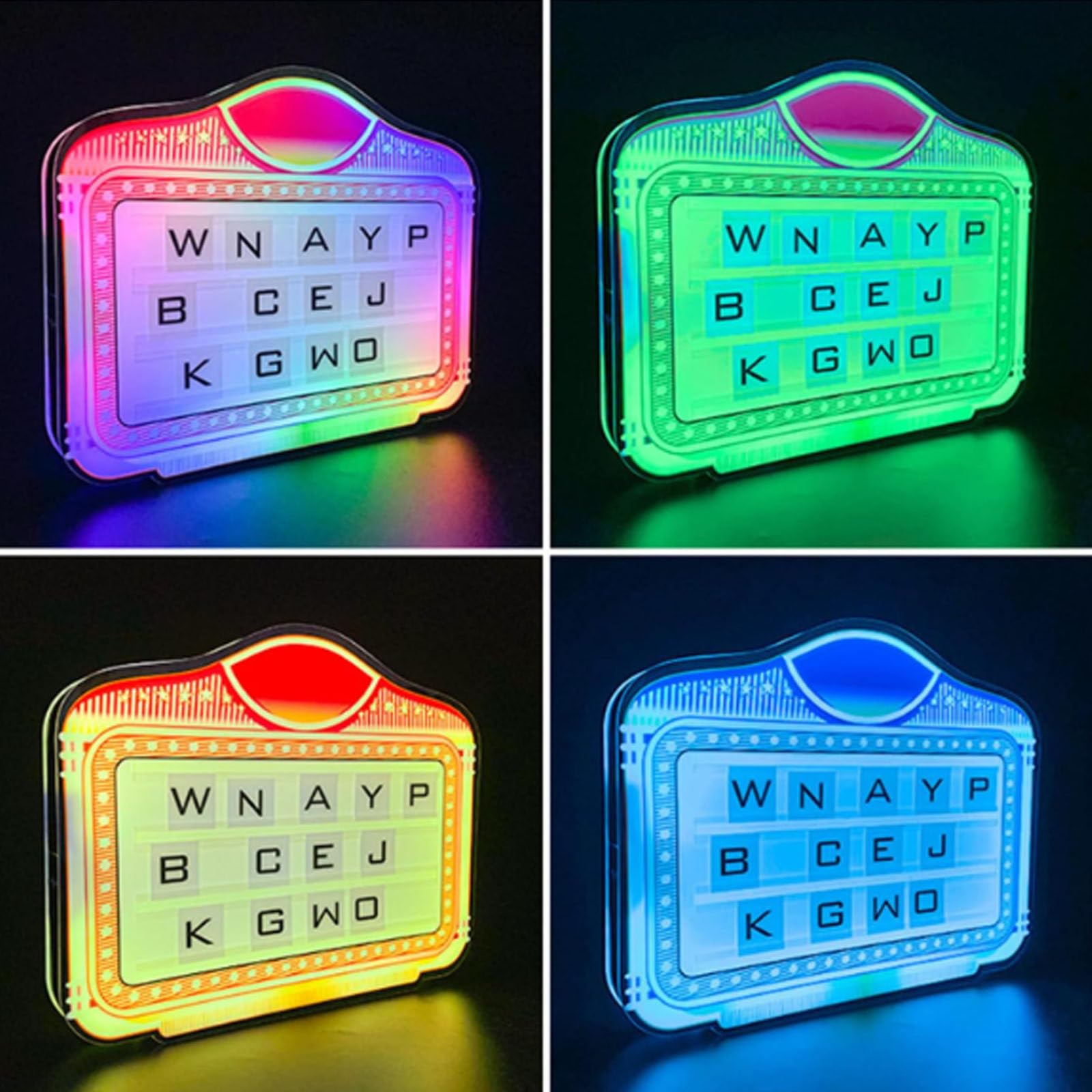 Espositore per bottiglie di vino con lettere a LED, cartellone per servizio VIP in discoteca, cartellone pubblicitario luminoso a colori, display LED luminoso portatile,Nologo