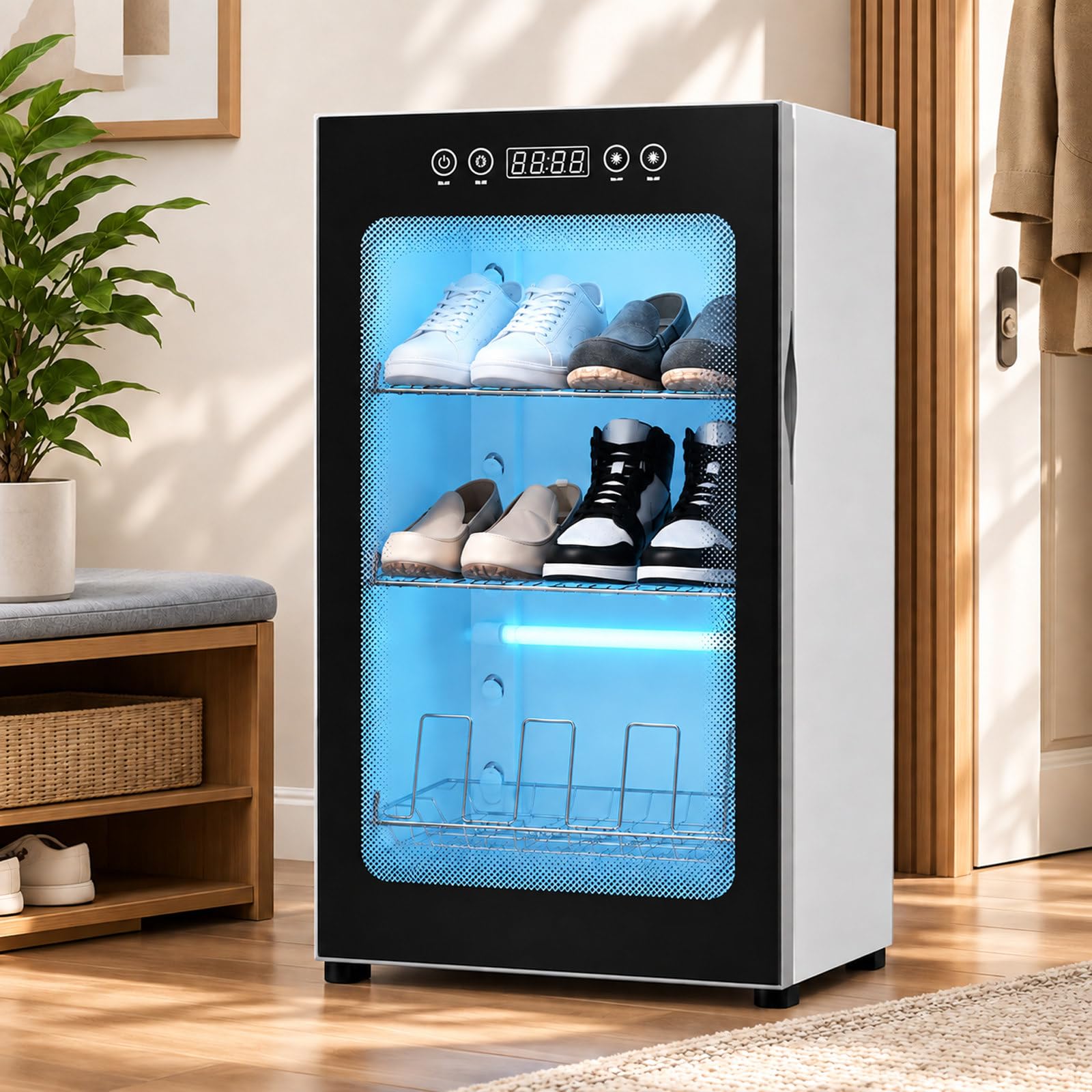 Asciuga Scarpe Elettrico con Timer Regolabile 3-Tier