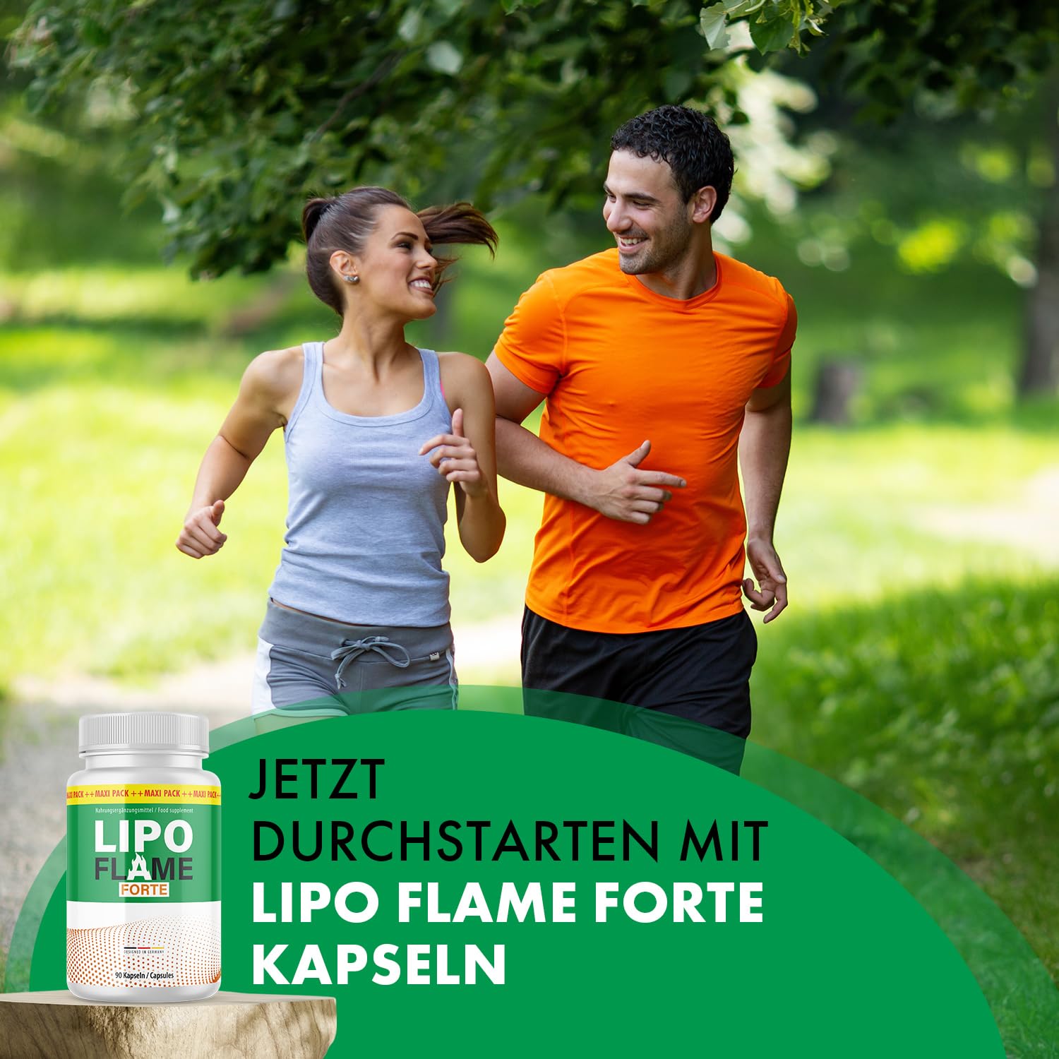 Lipo Flame Forte Kapseln | Für Männer & Frauen | 90 Kapseln
