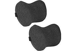 Ergonomic Office Chair Wedge Pillow Set for Head and Lumbar Support