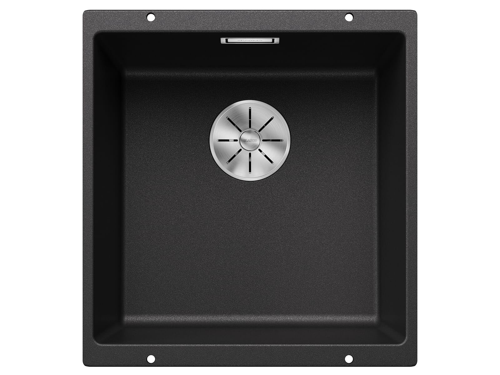 Blanco SUBLINE 400-U – Lavello da cucina in granito sotto-top per basi di lavello con larghezza di 50 cm – SILGRANIT – Grigio – 523422