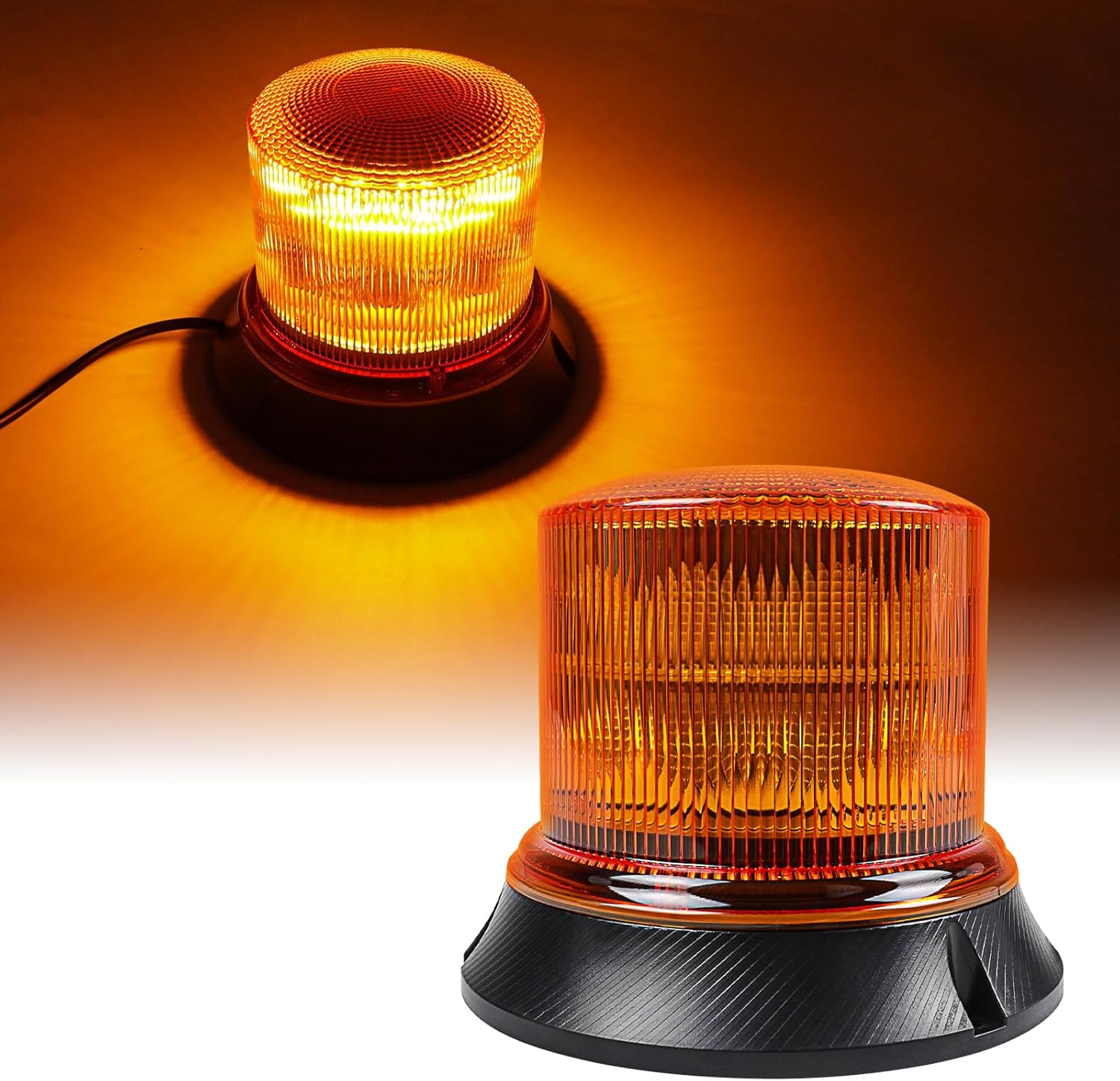 LED Beacon Light Amber Strobe Light for Trucks, 12V24V 20