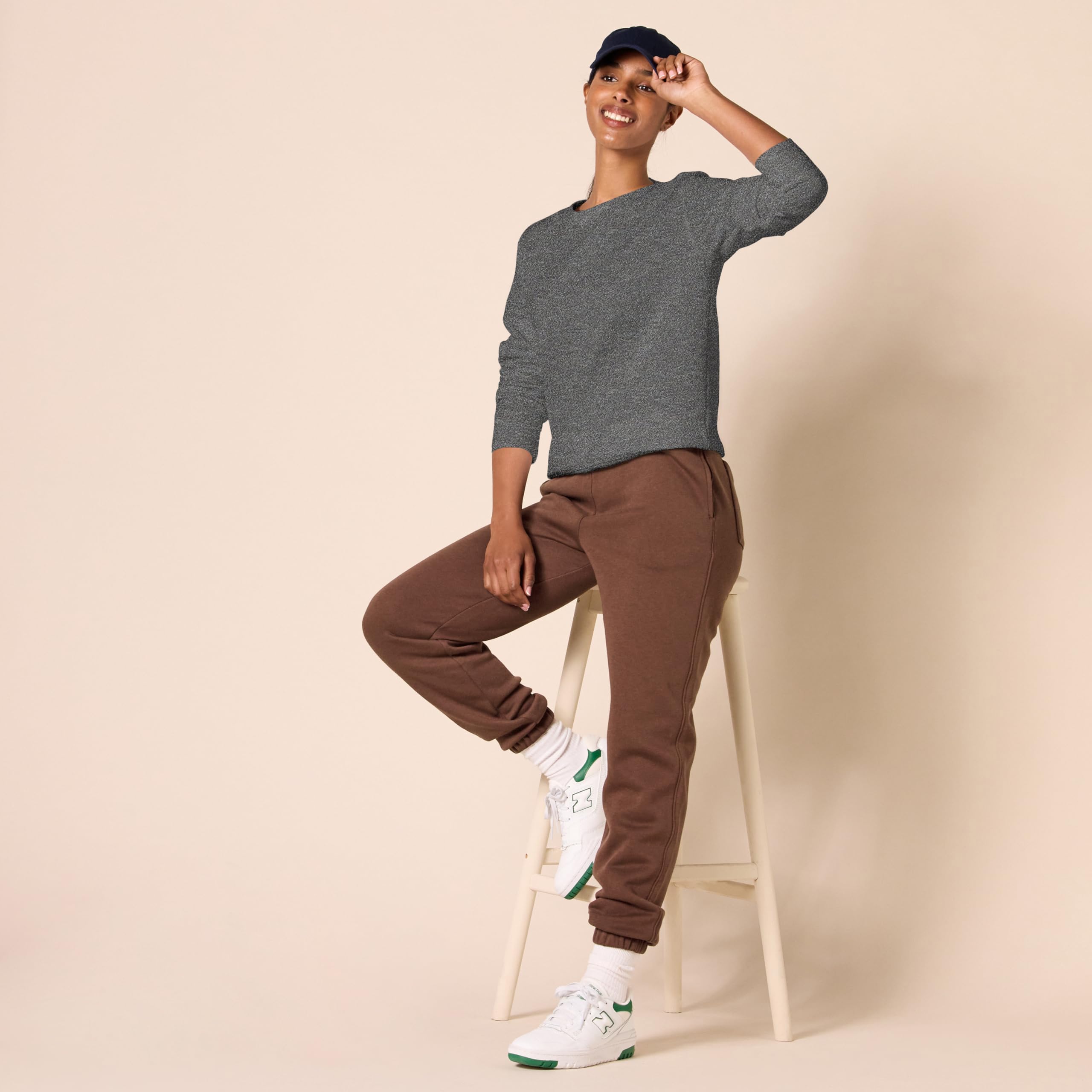 Amazon Essentials Felpa in Pile Girocollo (Disponibile in Taglie Forti) Donna