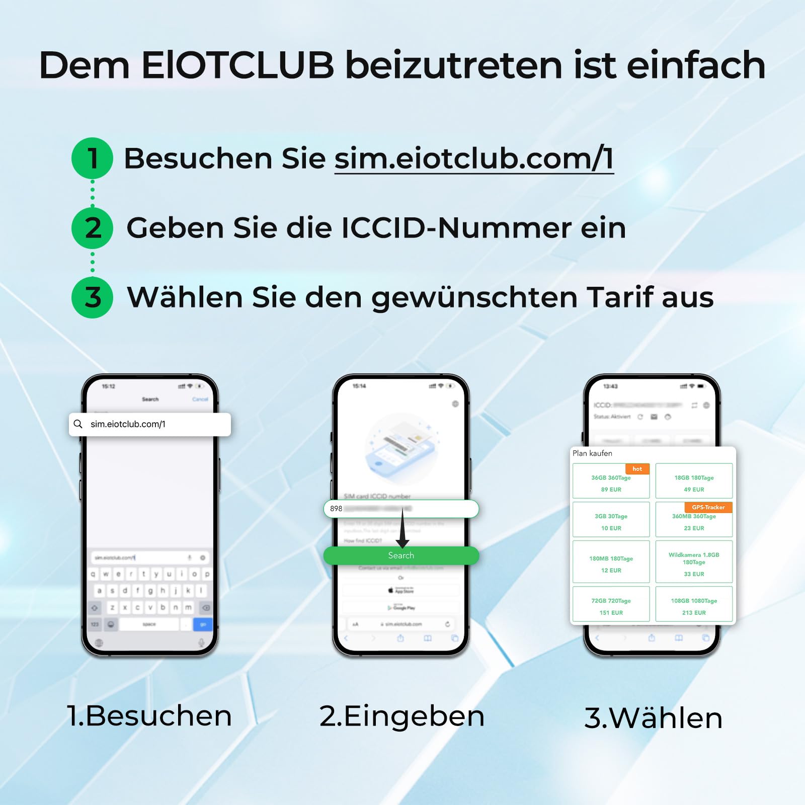EIOTCLUB Carte SIM de données 12 Go 360 jours – SIM Internet prépayée IoT pour caméra, routeur, système d'alarme | 4G LTE/5G | Sans engagement, sans inscription | Réseau Vodafone O2 | Allemagne & UE