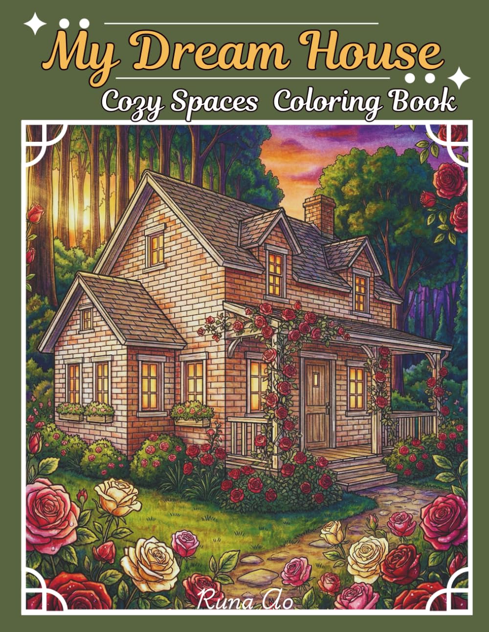 My Dream House: Cozy Spaces Coloring Book 50+ Beautiful Home Interior To Color And Relax
