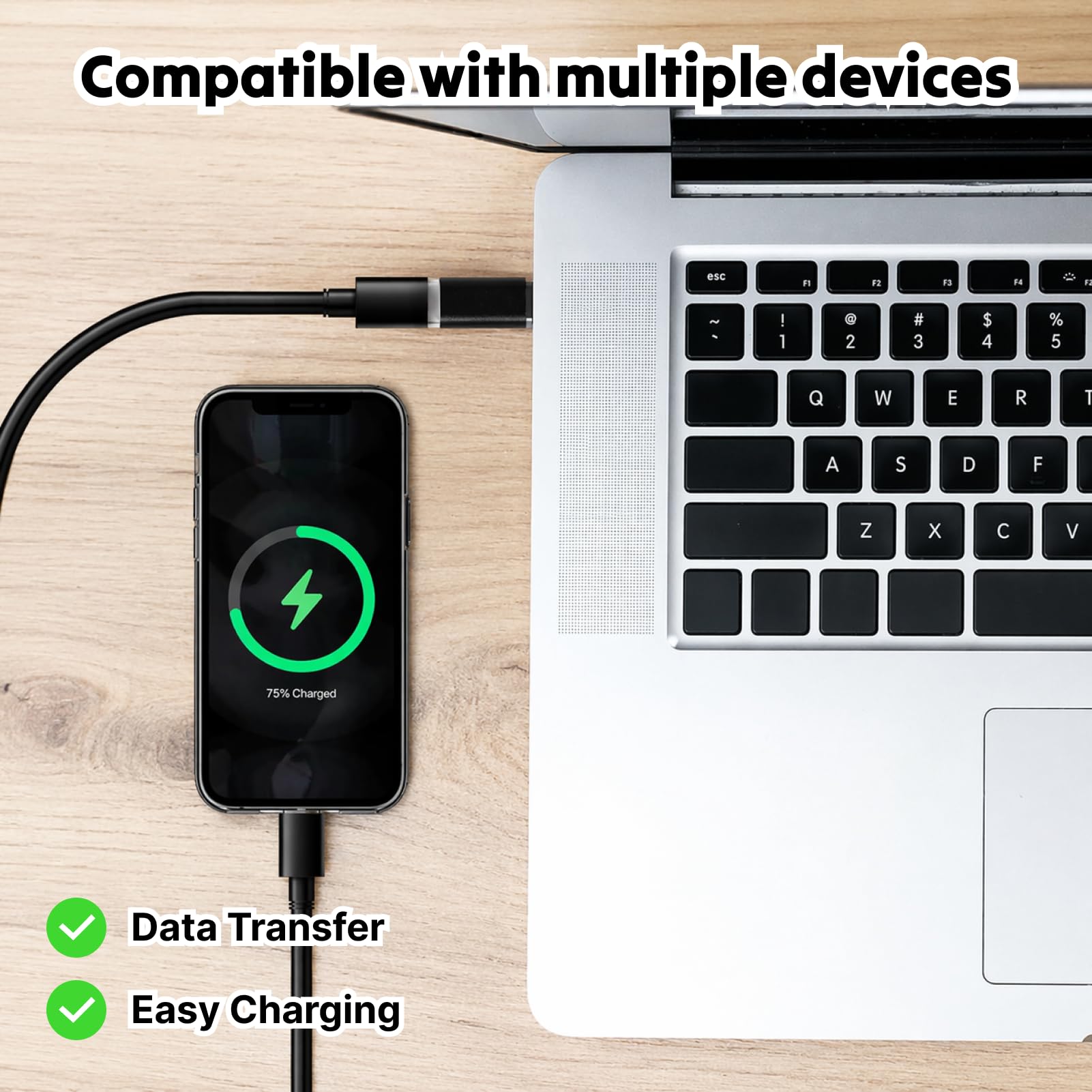 Set 6 Adattatori USB C &ndash; Da USB C A Micro USB E Mini USB, In Lega Di Zinco, Plug-and-play