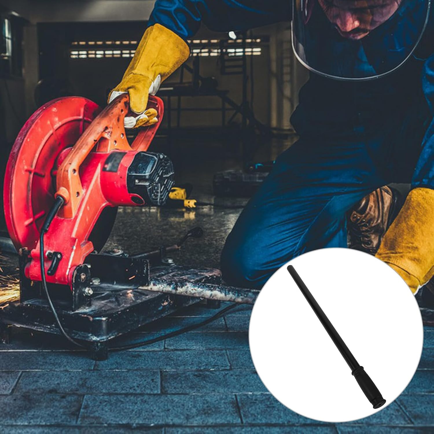 Cutting Machine Handle Replacement Lightweight Sturdy Handle Part for Power Tool Cutting Machines Suitable for Tool Repair and Maintenance