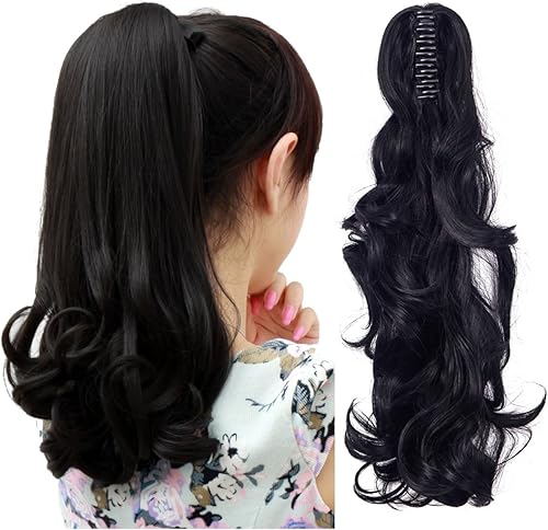 Miniatura 1 de Fut - Extensiones de pelo largo y lacio con broche, cola de caballo para mujer (21 pulgadas)