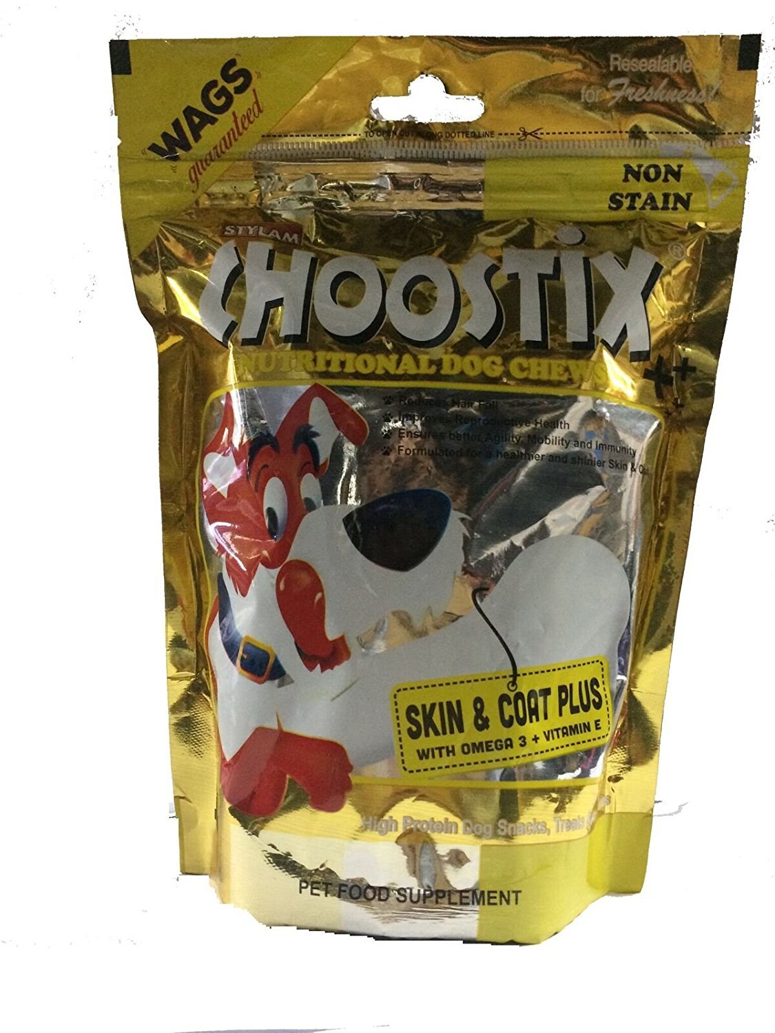 Choostix Skin and Coat Plus Dog Treat, 450 g (Pack of 2) (B01N5WBFQI) Amazon Price History, Amazon Price Tracker