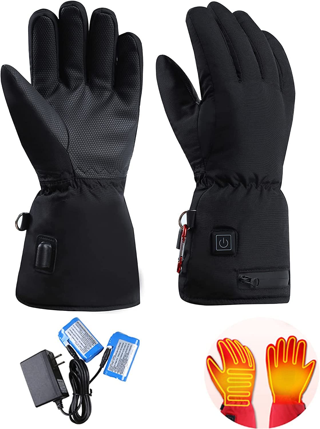 Guantes calefactables para mujer con 3 niveles de calefacción recargable