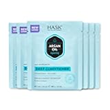 HASK ARGAN OIL Repairing Deep Conditioner Treatments for all hair types, color safe, gluten free, sulfate free, paraben free - Pack of 6