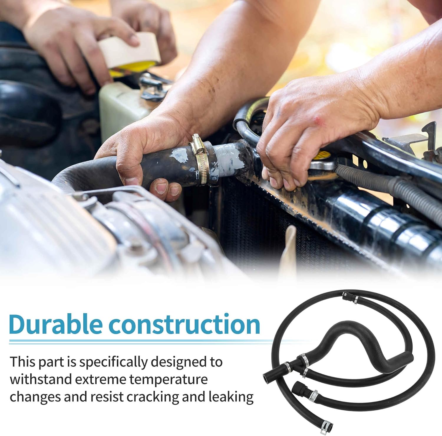 2pcs HVAC Engine Heater Inlet & Lower Radiator Outlet Hose Pipe for Chevrolet Avalanche 2007-2009 No.22884219/15200960 Heater Hose Radiator Hose for Chevrolet Cheyenne 2007-2010