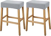 Vista 71 de YISUN Fundas de taburete rectangulares, paquete de 2 fundas elásticas impermeables para asiento de silla de montar, taburetes de bar, sillas de bar