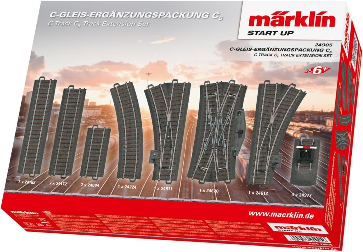 Märklin start up C Track Extension Set C5, 441-24905