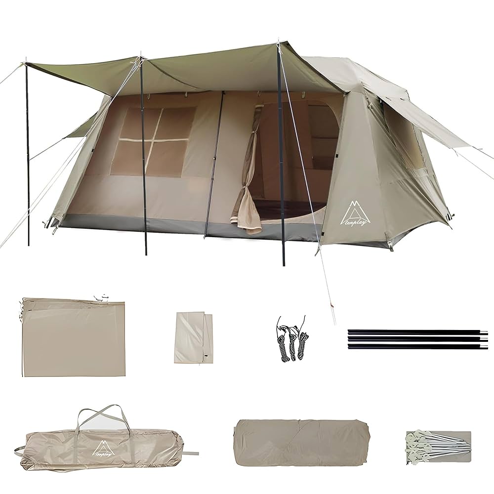 スームルームワンタッチロッジテント 楽天市場】「Tenplay公式」ワンタッチテント ロッジ型テント