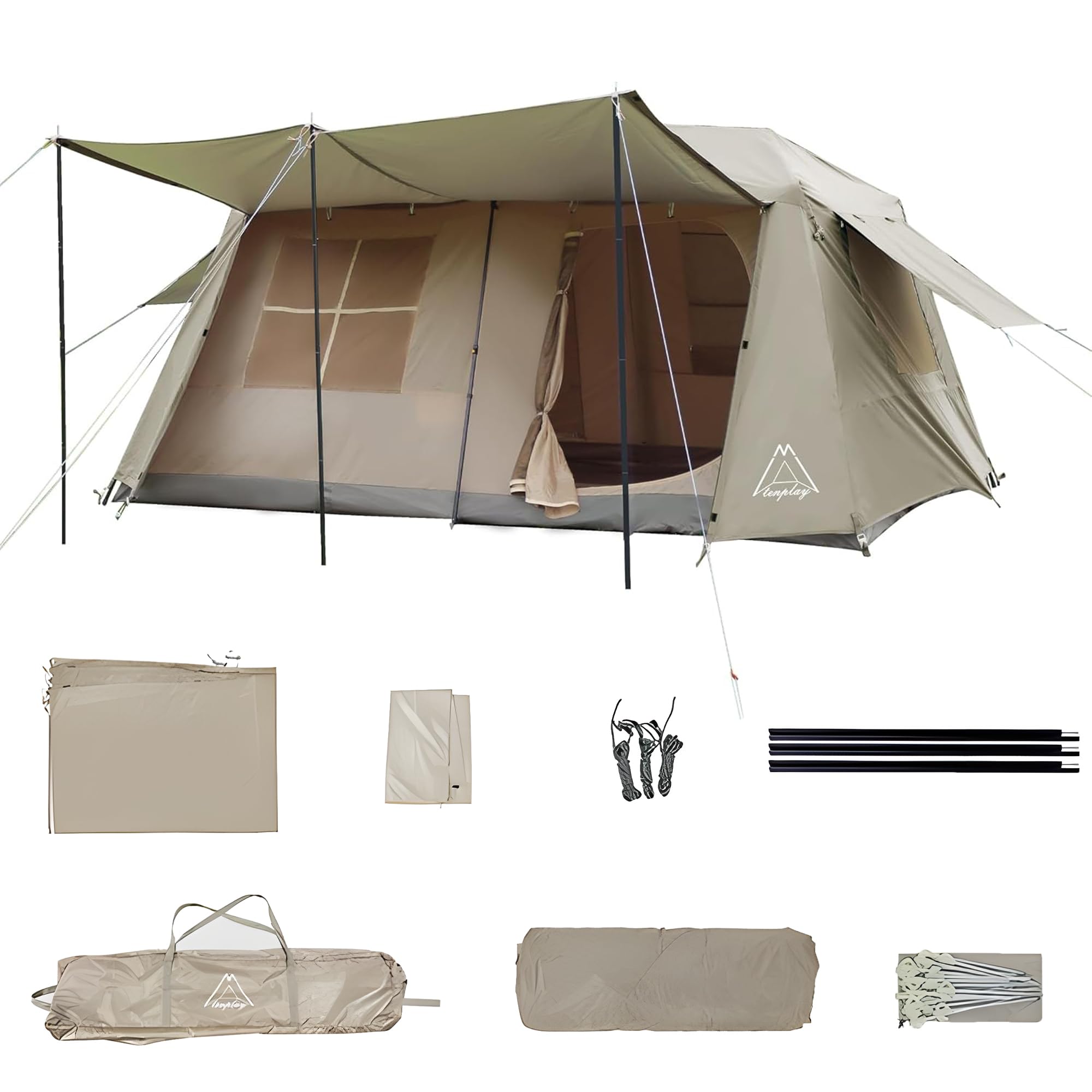 Amazon.co.jp: 「Shelta Pod×TENPLAY」ワンタッチテント ロッジ