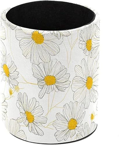 Vista 13 de Organizador de bolígrafos de escritorio de copos de nieve blancos y rojos, soporte para brochas de maquillaje, soporte para lápices para escritorio