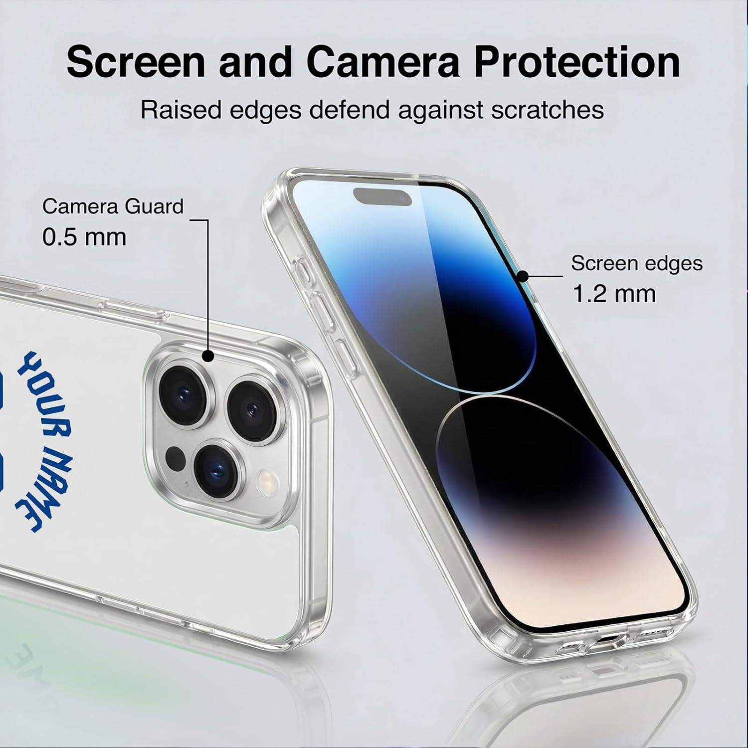 Head Case Designs Officially Licensed Custom Personalized Brighton & Hove Albion F.C Away 2026/27 Badge Kit Gel Case [Military Grade] Compatible with Apple iPhone 14 Pro Max & Compatible with MagSafe