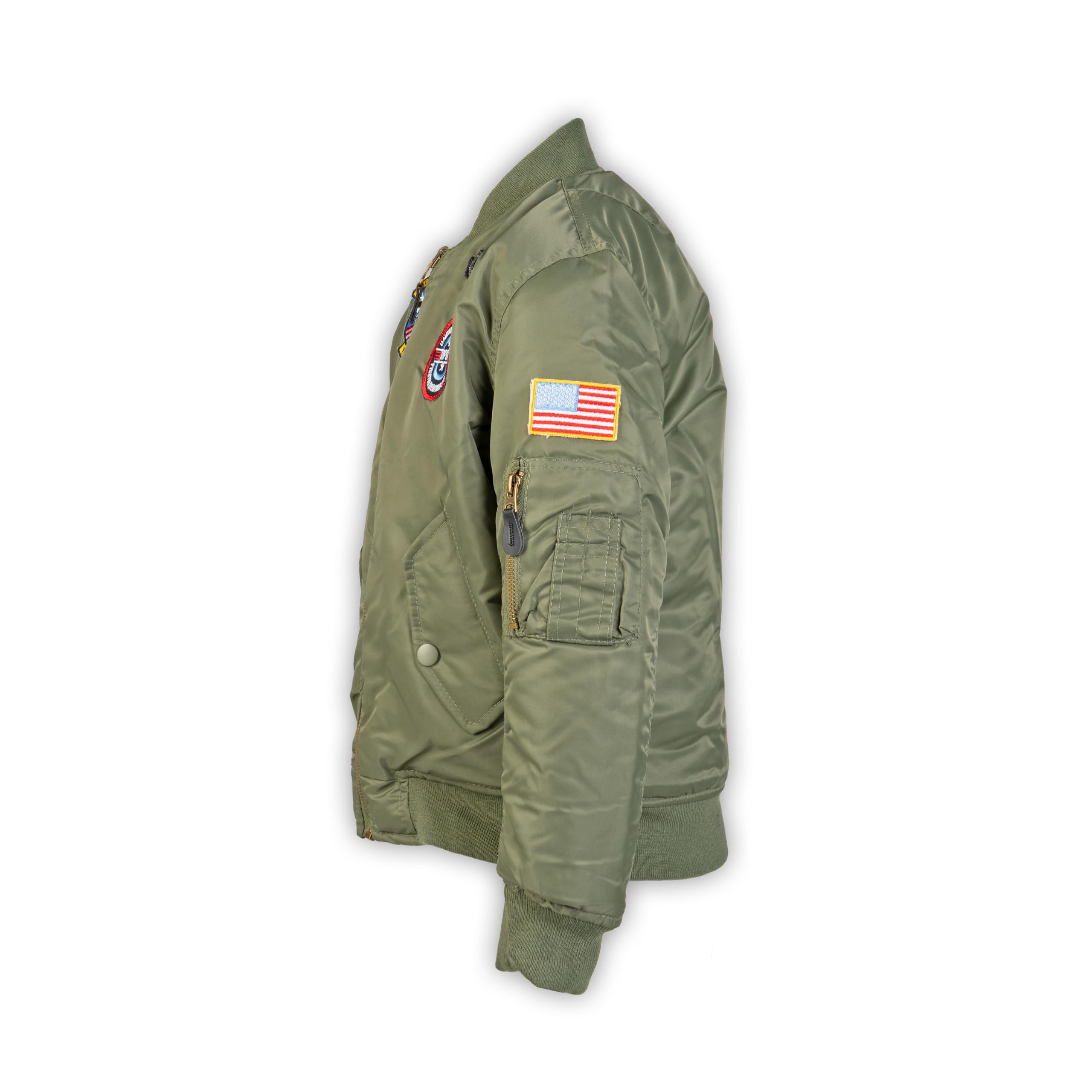 Mil-Tec Giubbotto Kids Ma1® Con Distintivi Va Giacca Unisex - Adulto