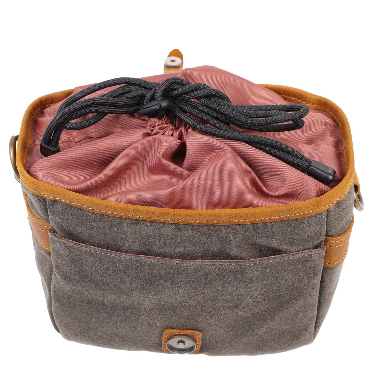 PLAFOPE Borsa per Fotocamera in Canvas Verde, Tracolla Regolabile