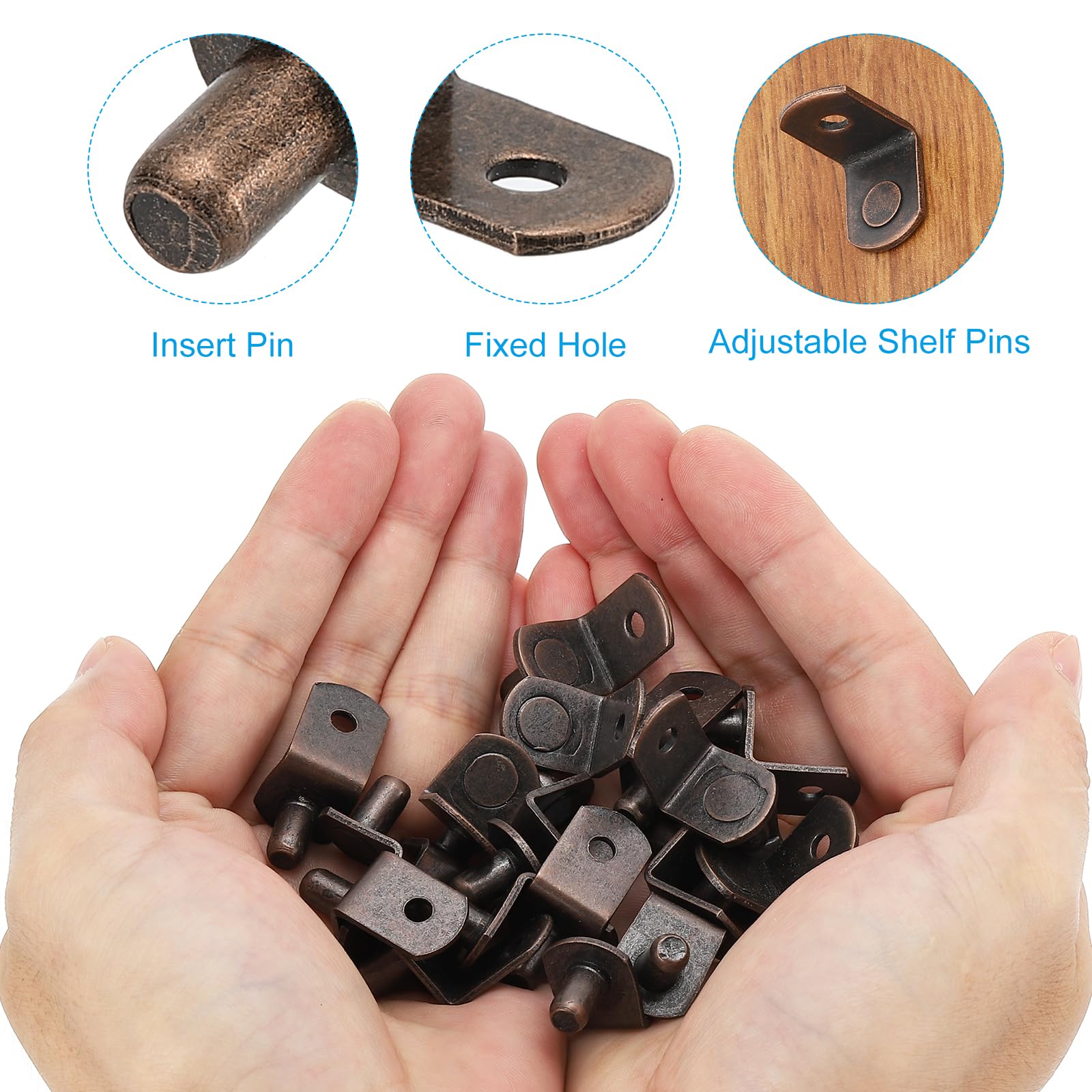 PATIKIL Shelf Pegs Pins 1/4 Inch - Image 3