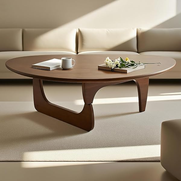 Solid Oak Geometric Coffee Table