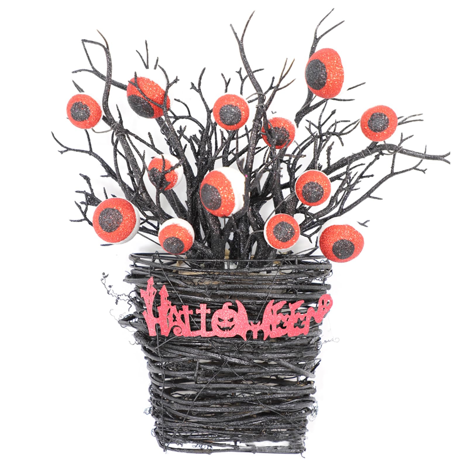 Jazuaiao Halloween Wreath Garland Unique and Fun Design for Festive Decorations Simulation Flower Wreath