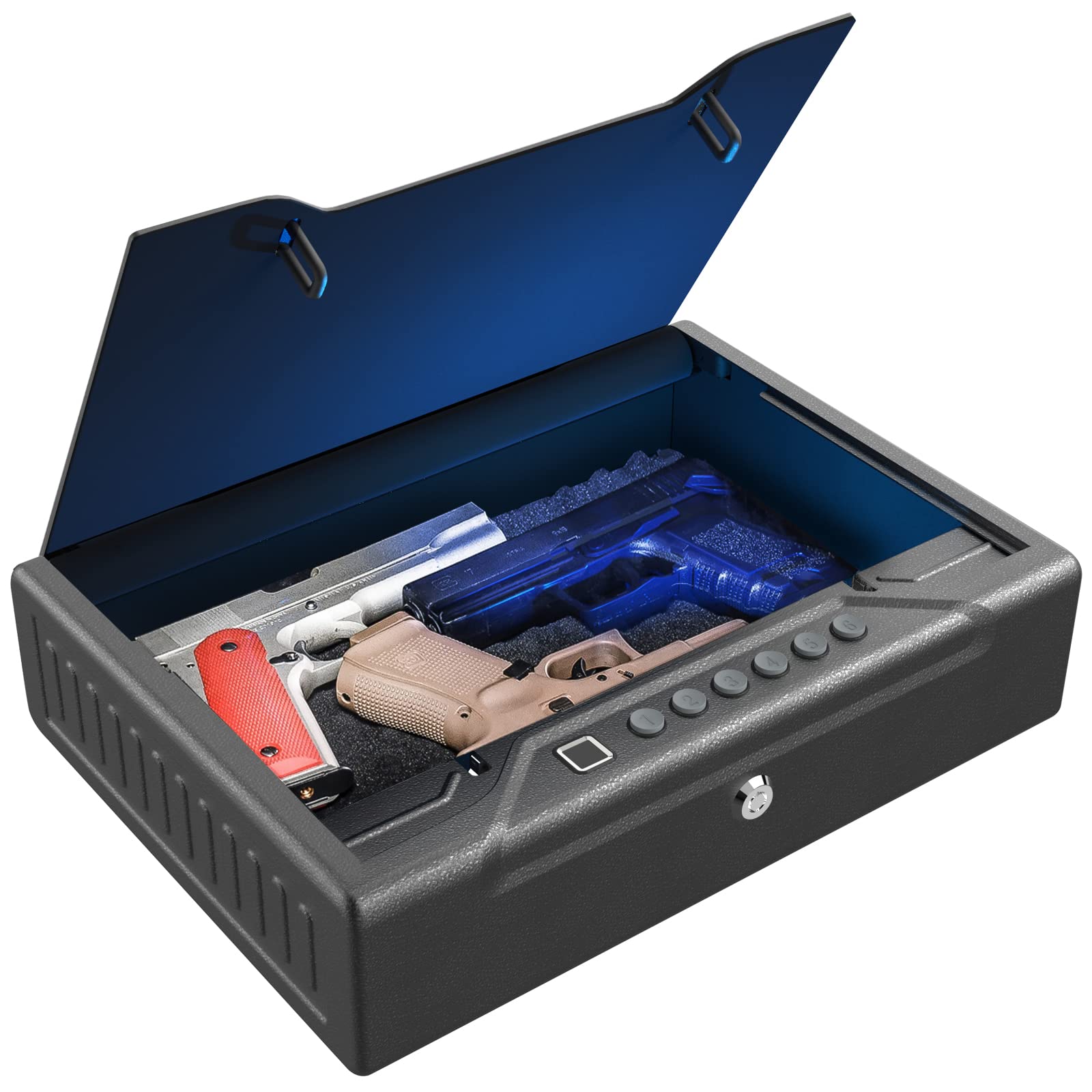 Buy BSTTEK Biometric Gun Safe for Pistol with Security Cable, Quick