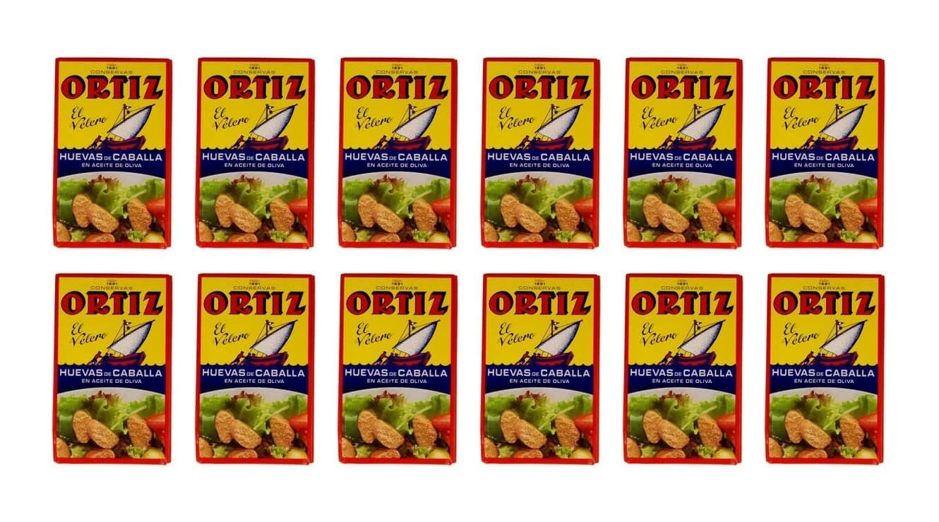 Mackerel Roe Ortiz 6x120g (6 Cans Case)