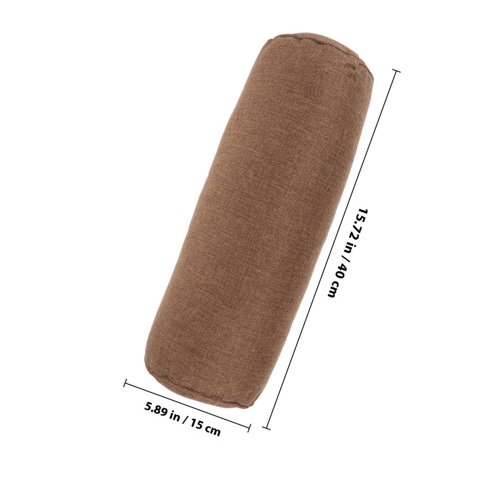 Abaodam Cuscino Cilindrico da Yoga in Lino Cotone e Cotone Morbido, Supporto Confortevole Multifunzione, Design Semplice e Versatile per Pratiche Yoga e Varie Occasioni
