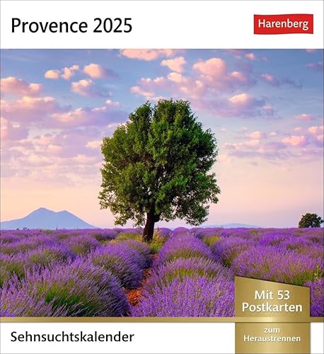 Provence Sehnsuchtskalender 2025 - Wochenkalender mit 53 Postkarten: Foto-Kalender zum Aufstellen, mit 53 Postkarten zum Sammeln und verschicken. ... zum Aufhängen (Sehnsuchtskalender Harenberg)