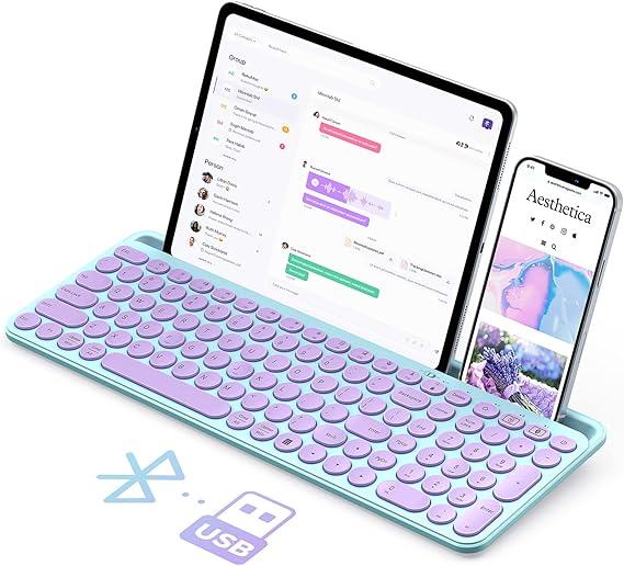 seenda Bluetooth Keyboard for iPad, 2.4G + Bluetooth Multi