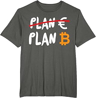 Euro failed BTC Bitcoin Plan B Maglietta