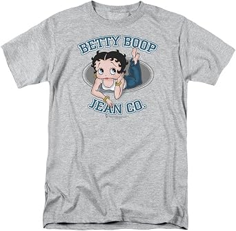 Betty Boop Jean Co Unisex Adult T Shirt for Men and Women
