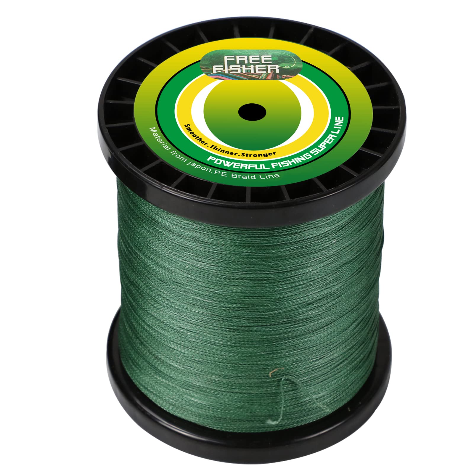 Ligne de Pêche en PE 4 Braid 2000m Tresse de Pêche Super Force 20-50LB Fil de Pêche Tressé Solide