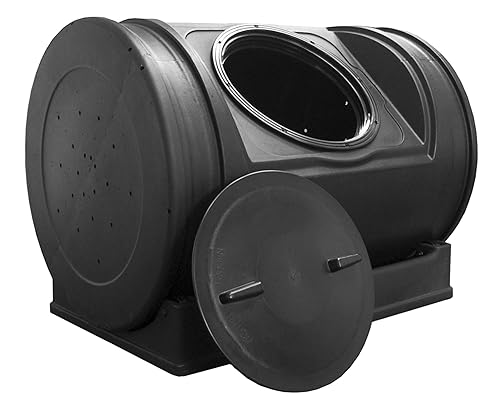 Good Ideas EZCJR-BLK Junior Wizard Compost Bin, 7 cu. ft., Black