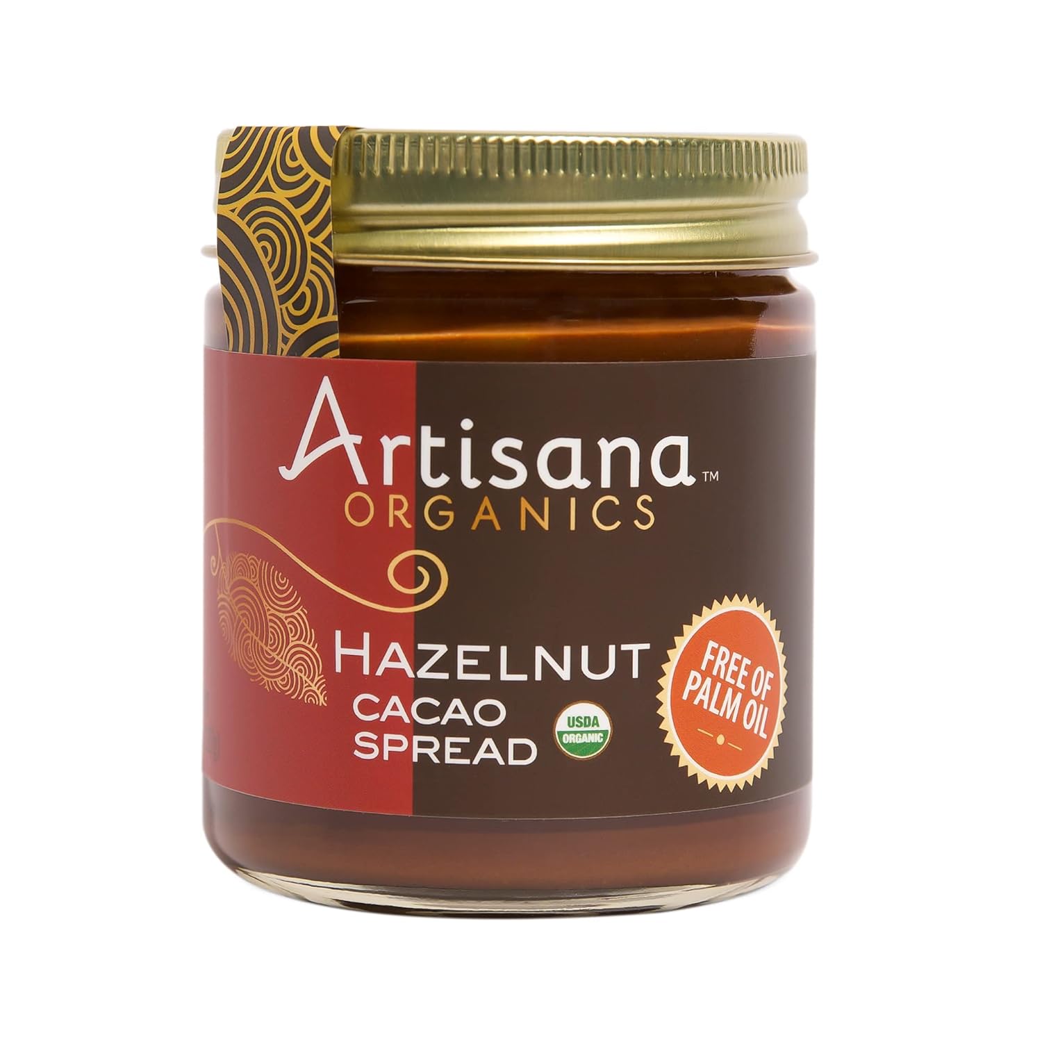Artisana Organics Hazelnut Cacao Spread 8oz - Organic Vegan No Palm Oil Coconut Sugar Sweetened