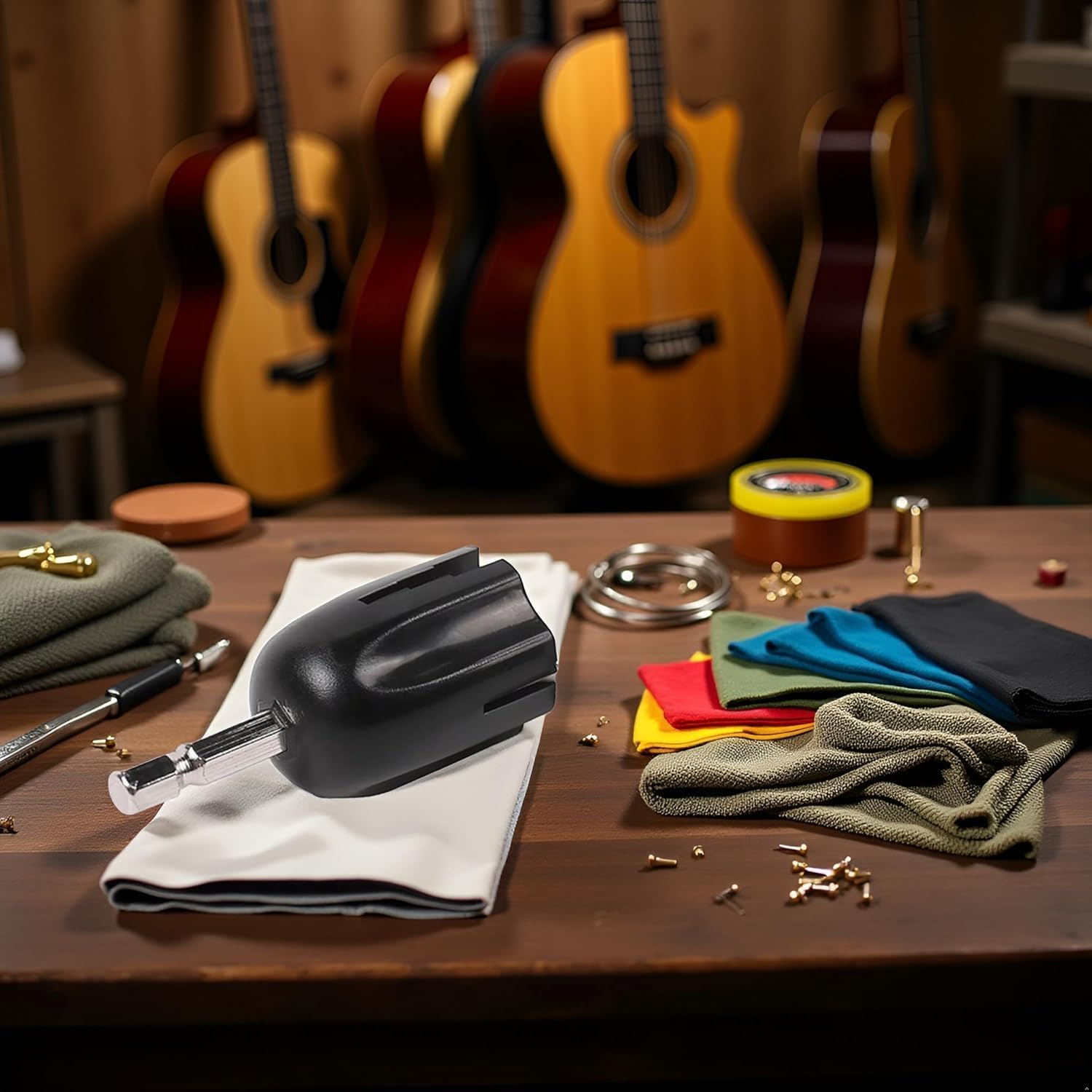 Manivelle de cordes de guitare, outil de tête, perceuse électrique, chevilles d'accordage, extracteur de guitare basse, réparation, entretien, outil de bricolage, accessoires de guitare et de basse