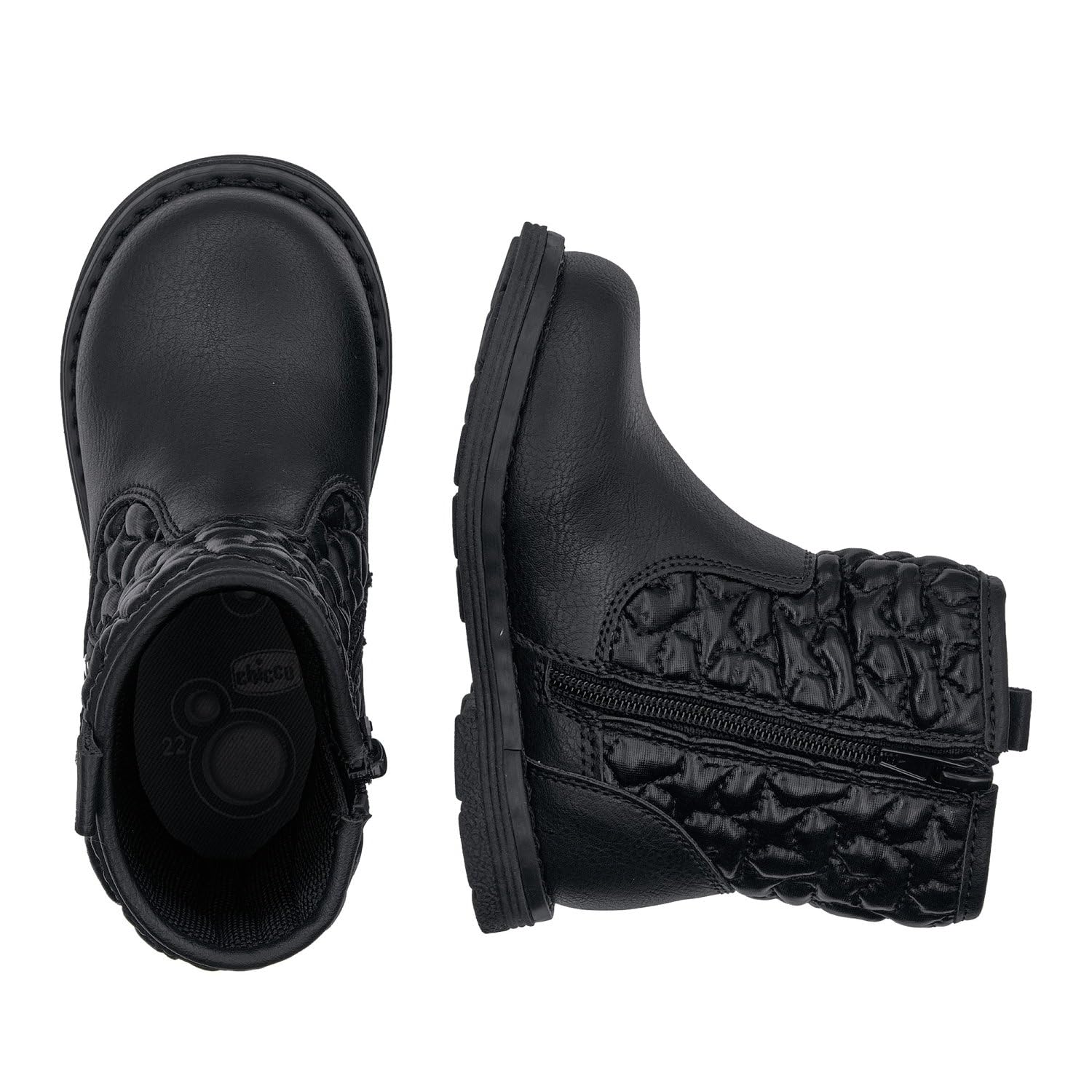 Chicco, Stivali Bambina con Zip Laterale, Stivaletti Bimba Caldi, Comodi e Traspiranti, Tronchetti Ideali per Autunno e Inverno, Scarpe Bambina e Ragazza, Designed in Italy