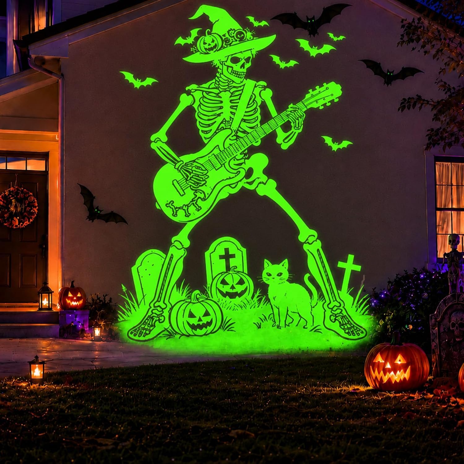 Weihnachten Deko Outdoor Innen, 3D Dynamische Halloween Projektor