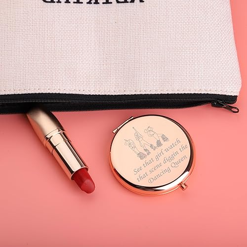 Miniatura 5 de UJIMS Mamma The Musical Inspired Gift Dancing Queen Espejo compacto Donna and The Dynamos Fans Regalo Regalo Mia Fans (DancingQueenMirror)