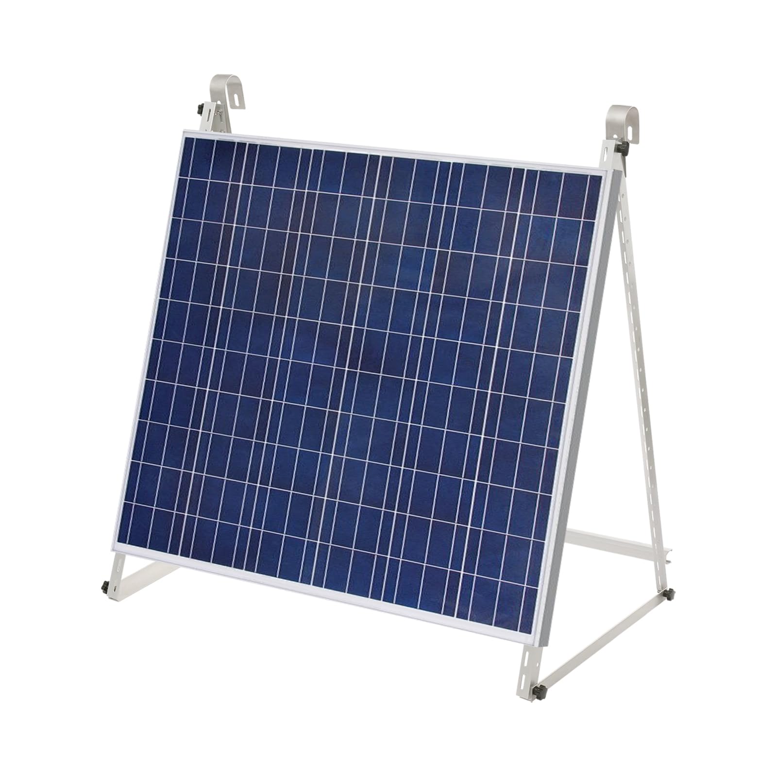 Supporto per pannello solare, supporto per centrali elettriche da balcone, angolo di 10-30°, con gancio, portata 50 kg, supporto regolabile, adatto per balconi, pavimenti, tetti