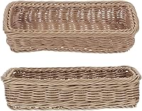 Vista 2 de Hemoton Caja de almacenamiento para condimentos, bandeja organizadora de cocina compacta para tarros de especias y cesta de cubiertos, adecuada