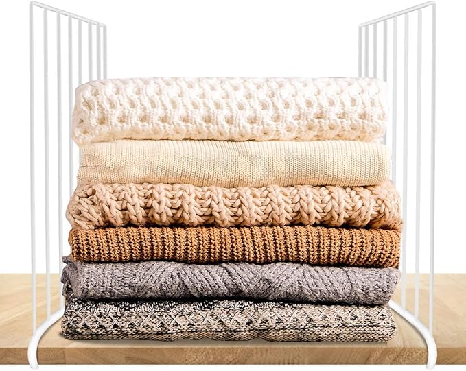 Urban Deco Shelf Dividers for Closet Organization Wire Closet Shelving Sturdy