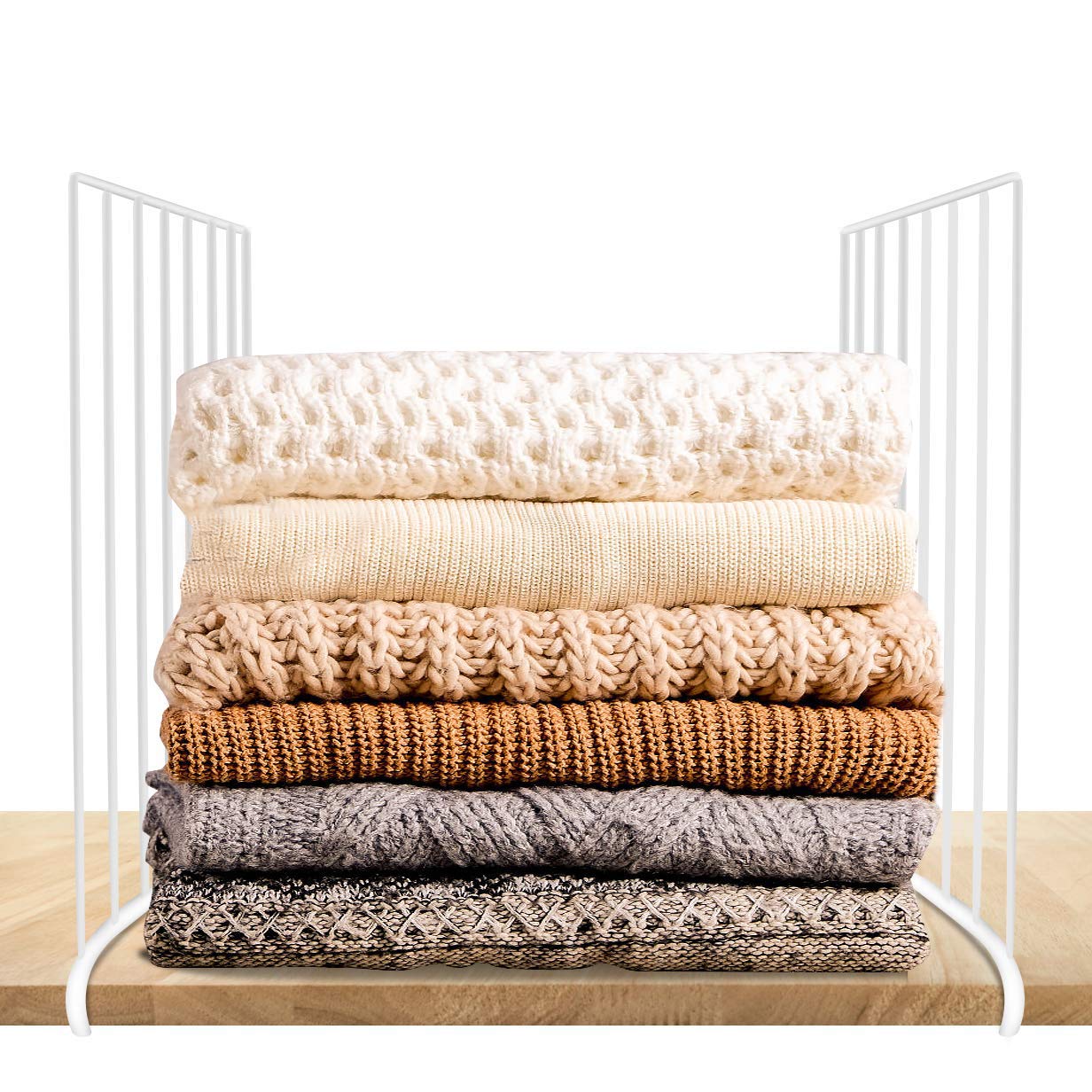 Urban Deco Shelf Dividers for Closet Organization - Wire Closet ...