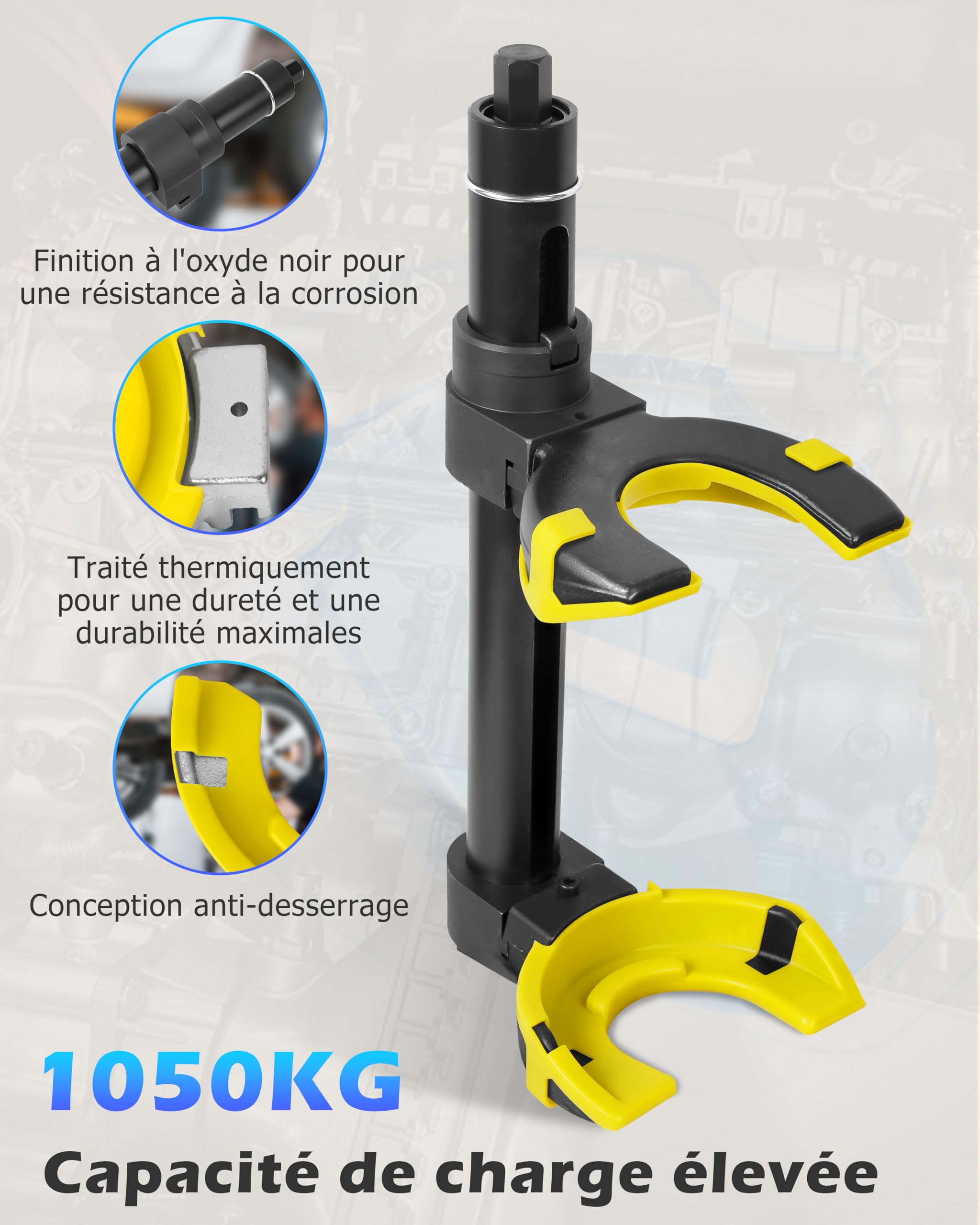 DAYUAN Compressore a Molla 1000kg Macpherson Strut Coil Spring Compressore Dumper Estrattore Tuorlo Protector