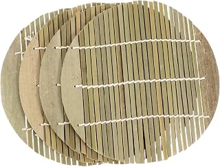 4 Piece Bamboo Sushi Rolling Mats Set for Home Kitchen Use