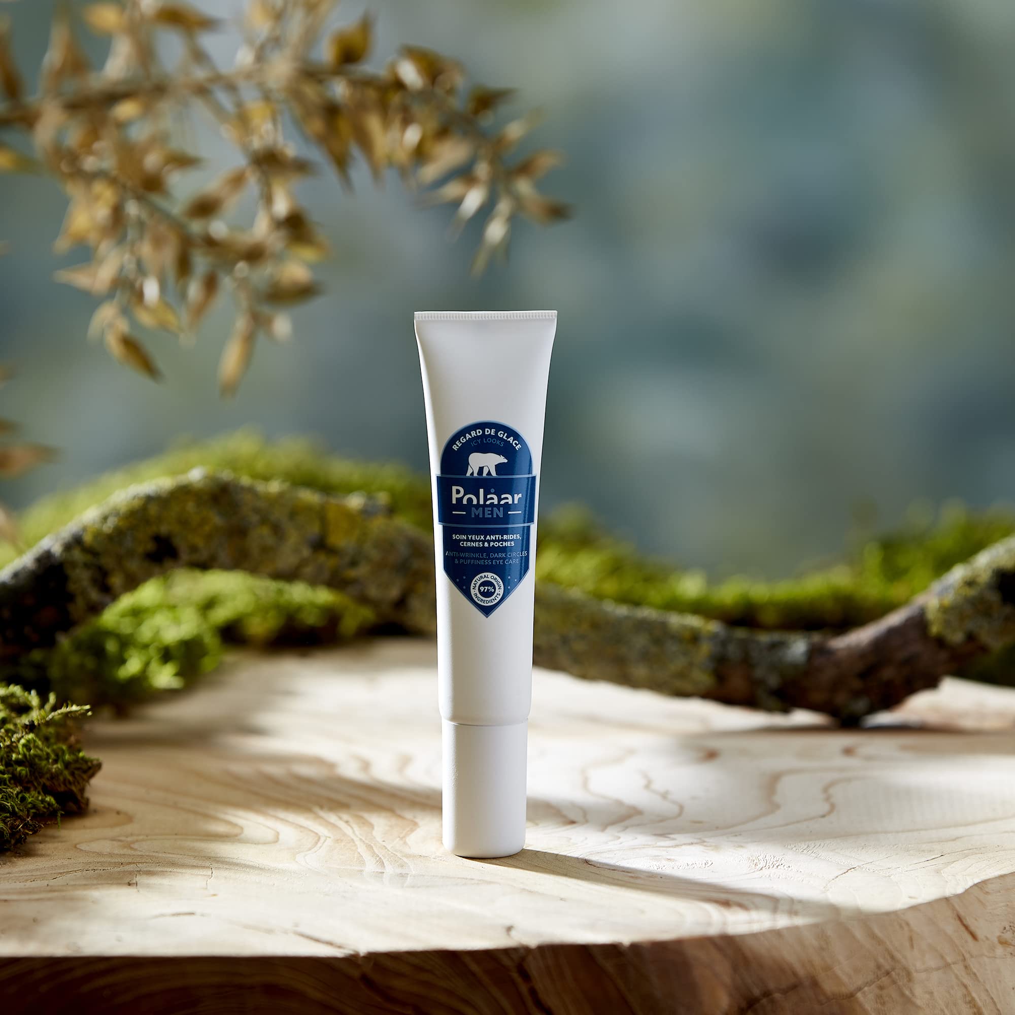 Polåar Men Regard de Glace, Soin Yeux Anti-Rides, Cernes & Poches au Ginseng de Sibérie 1 Unité